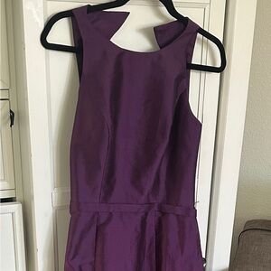 Monique Lhuillier Purple Maxi Trumpet Skirt